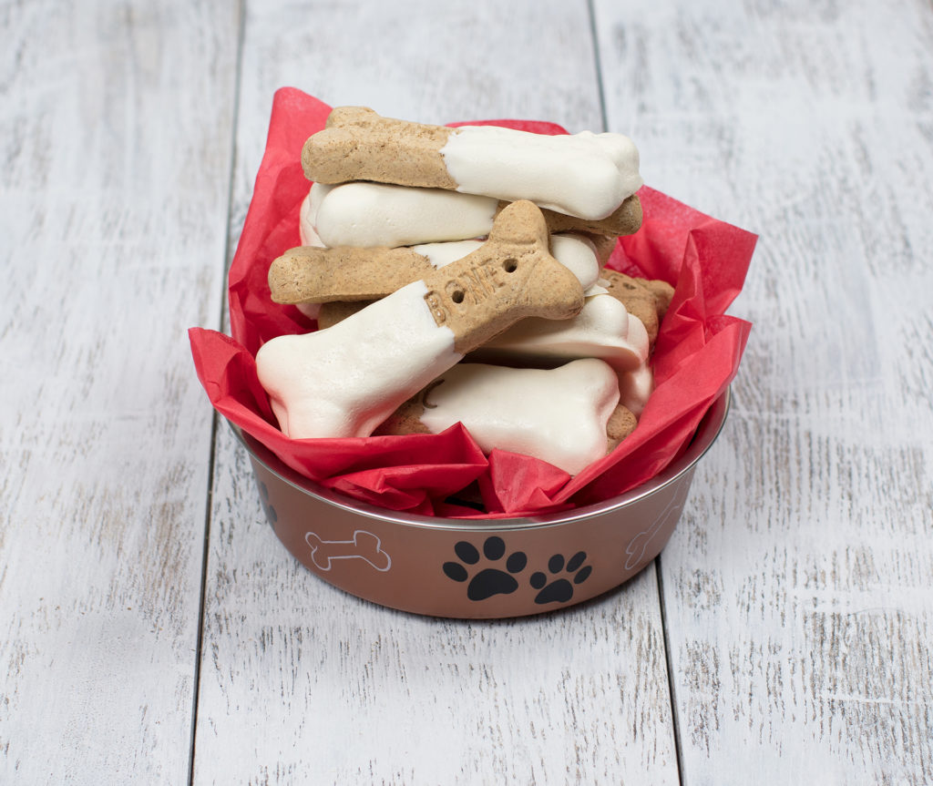 stuffed dog bones