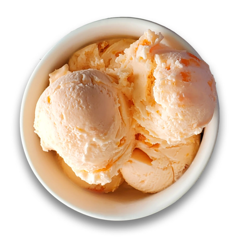 Peach (Seasonal) Super Premium Ice Cream Pete & Belle's