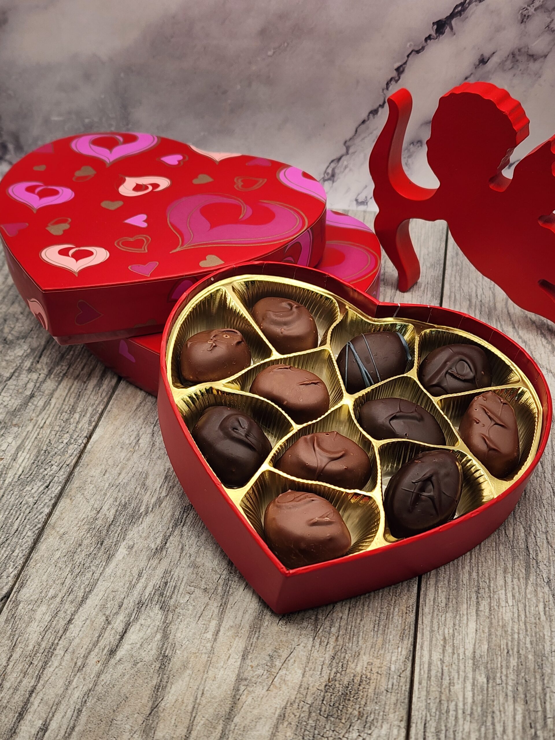 12 Piece Butter Cream Heart Box